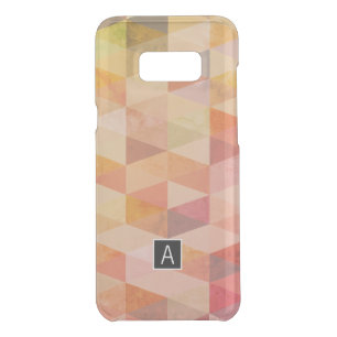 Soft Triangle Geometric Pattern Monogrammed Uncommon Samsung Galaxy S8+ Case