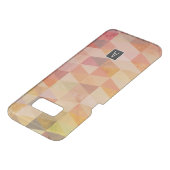 Soft Triangle Geometric Pattern | Monogrammed Uncommon Samsung Galaxy Case (Top)
