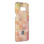 Soft Triangle Geometric Pattern | Monogrammed Uncommon Samsung Galaxy Case (Back/Right)