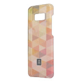 Soft Triangle Geometric Pattern | Monogrammed Uncommon Samsung Galaxy Case (Back/Left)