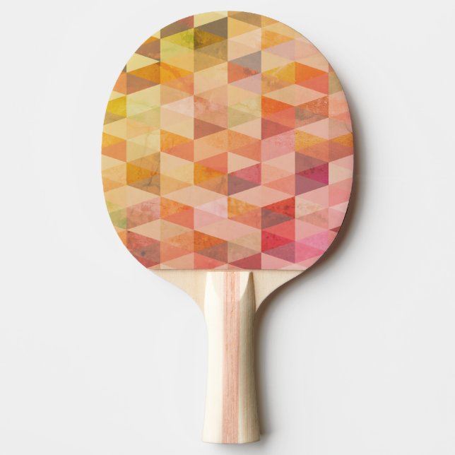 Soft Triangle Geometric Pattern Ping Pong Paddle (Front)