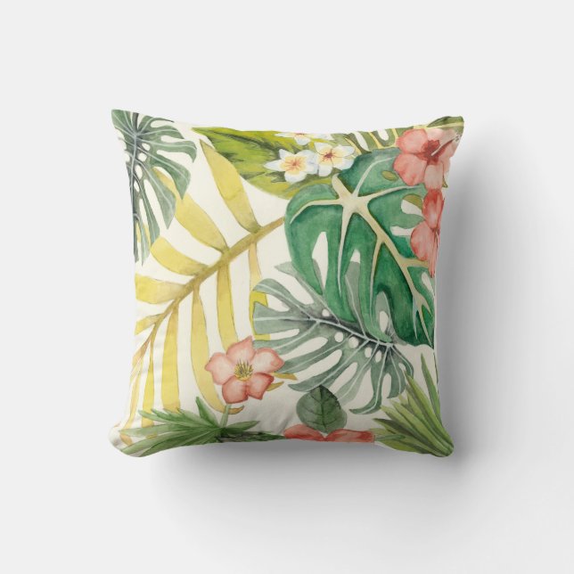 Soft Tropics Throw Pillow (Front)