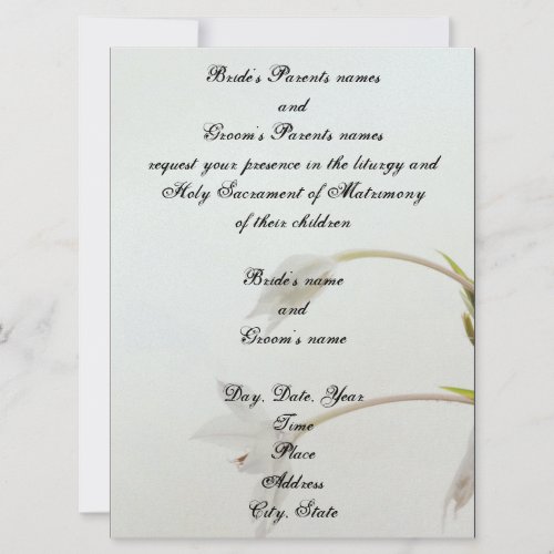 Soft Tulip Wedding Invitation