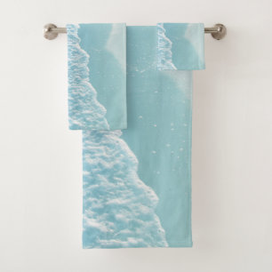 Soft Turquoise Ocean Dream #4 #ocean #decor #art Bath Towel Set
