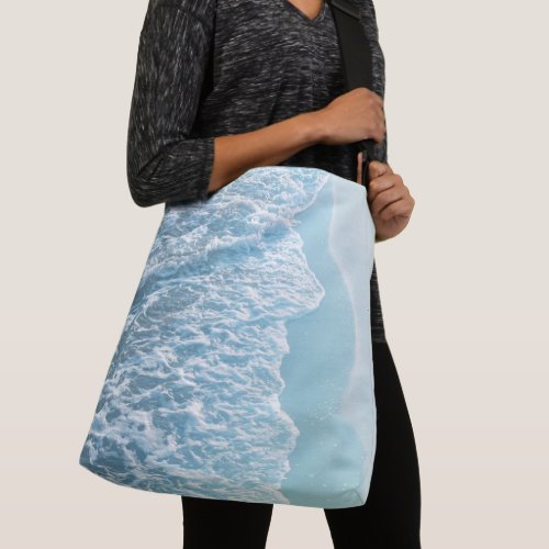 Soft Turquoise Ocean Dream 4 ocean decor art  Crossbody Bag