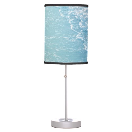Soft Turquoise Ocean Dream Waves 2 water decor  Table Lamp