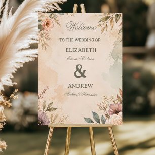 Soft Vintage Floral Foam Board