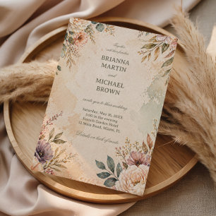 Soft Vintage Floral Invitation