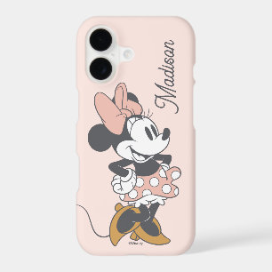Soft Vintage Minnie Mouse Polka Dot Charm iPhone 17 Case