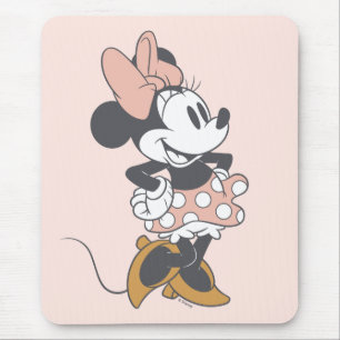 Soft Vintage Minnie Mouse Polka Dot Charm Pad