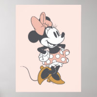 Soft Vintage Minnie Mouse Polka Dot Charm