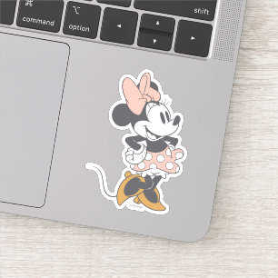 Soft Vintage Minnie Mouse Polka Dot Charm Sticker