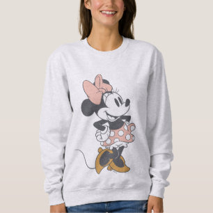 Soft Vintage Minnie Mouse Polka Dot Charm Sweatshirt