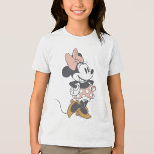 Soft Vintage Minnie Mouse Polka Dot Charm Tri-Blend Shirt