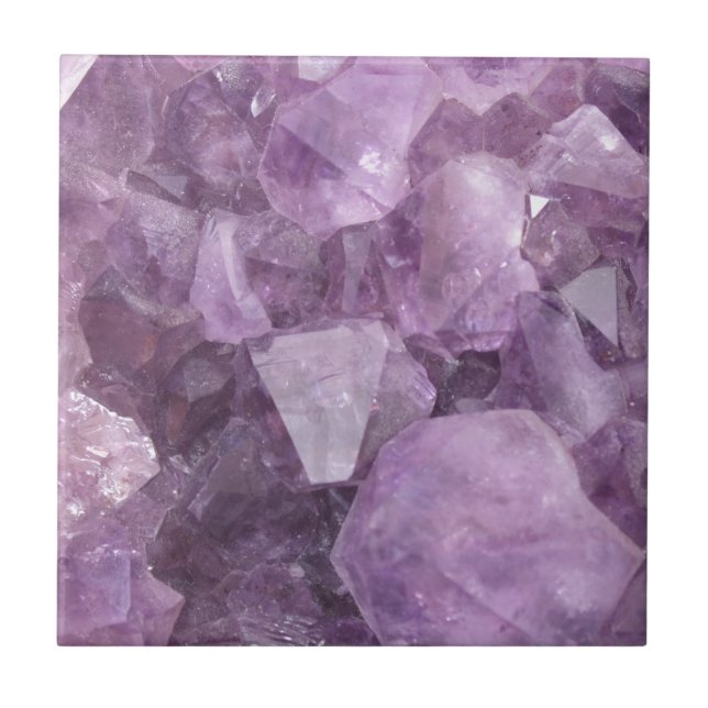Soft Violet Amethyst Tile (Front)