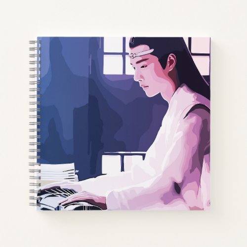 Soft Wangji Playing the Zither Notebook