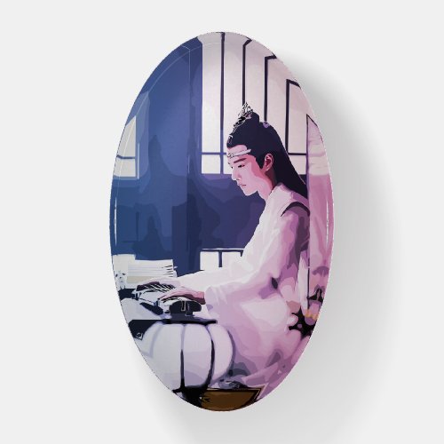 Soft Wangji Playing the Zither Paperweight