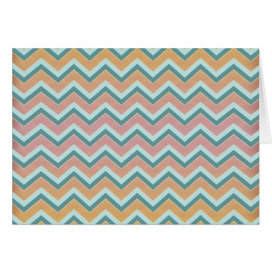 Soft Warm Colors ZigZag Cards (Front Horizontal)