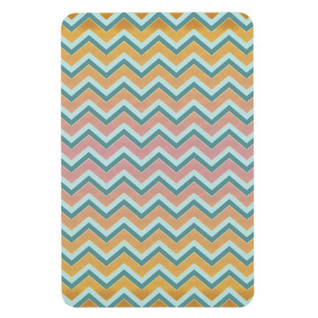 Soft Warm Colors ZigZag Magnet (Vertical)