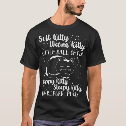 Soft Warm Kitty Little Ball of Fur Cat Sleepy Lull T_Shirt