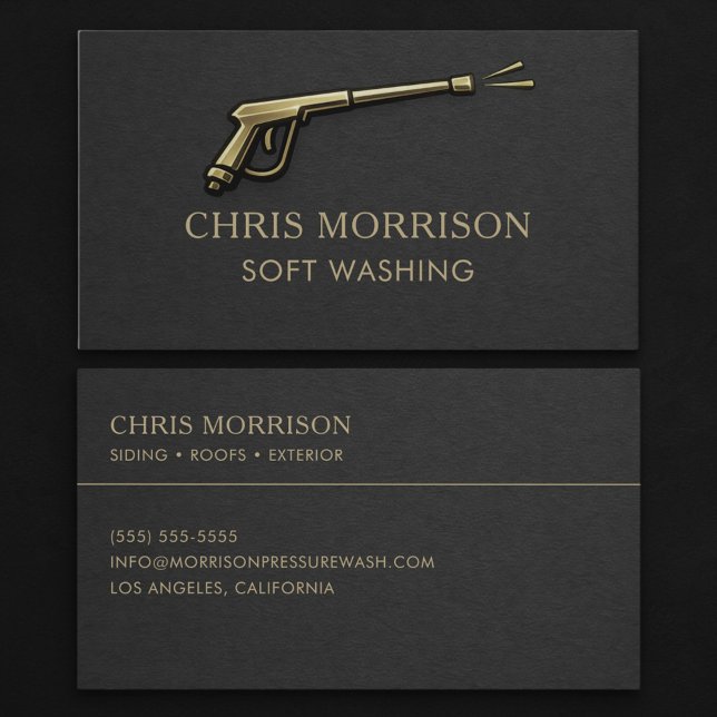 Soft Washing  Business Card (Creator Uploaded)