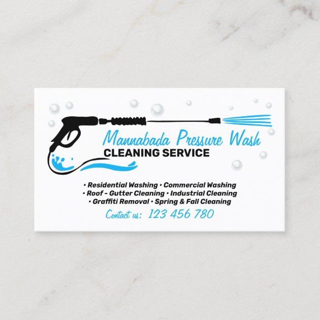 Soft Washing Exterior Cleaning Service Business Card