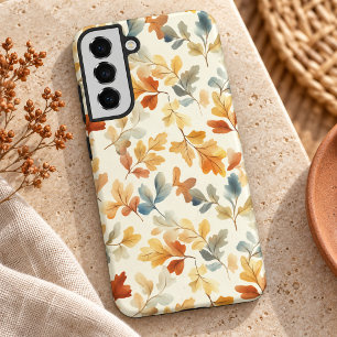 Soft Watercolor Autumn Leaves Samsung Galaxy S22+ Case