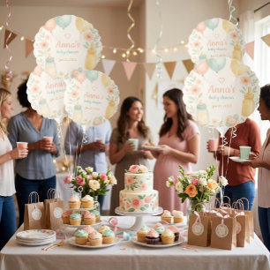 Soft Watercolor Baby Shower Balloon