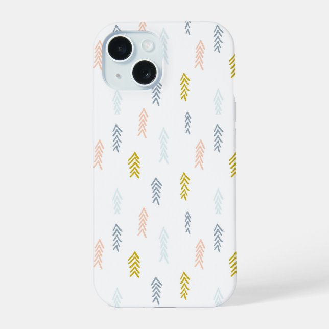 Soft Watercolor Chevron Pattern Iphone Case (Back)