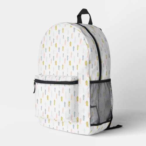 Soft Watercolor Chevron Pattern Printed Backpack