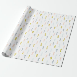 Soft Watercolor Chevron Pattern Wrapping Paper