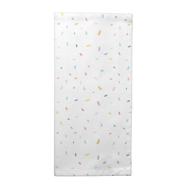 Soft Watercolor Confetti Pattern Cloth Napkin (Half Fold)