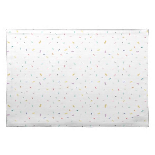 Soft Watercolor Confetti Pattern Cloth Placemat