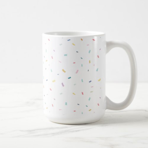 Soft Watercolor Confetti Pattern Coffee Mug