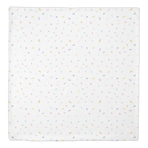 Soft Watercolor Confetti Pattern Duvet Cover