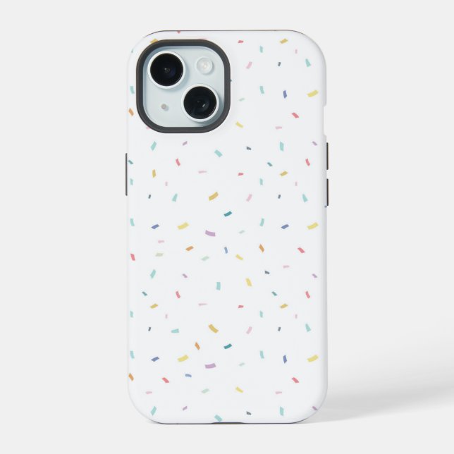 Soft Watercolor Confetti Pattern Iphone Case (Back)