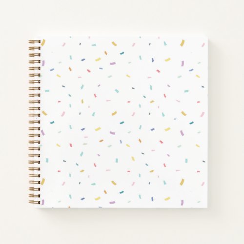 Soft Watercolor Confetti Pattern Notebook