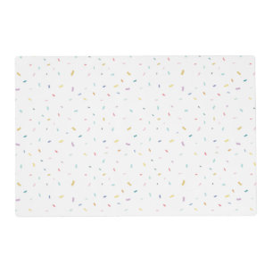 Soft Watercolor Confetti Pattern Placemat
