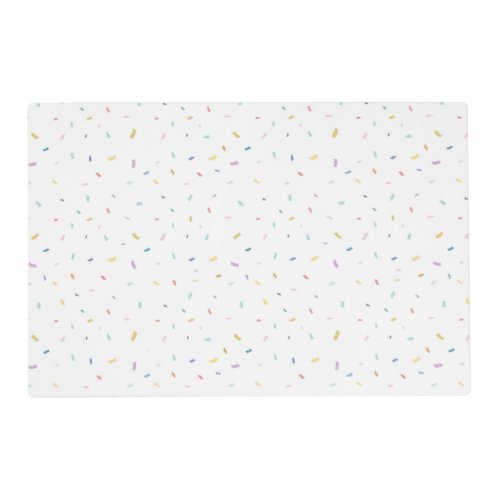 Soft Watercolor Confetti Pattern Placemat