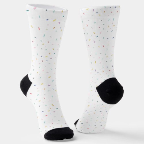 Soft Watercolor Confetti Pattern Socks