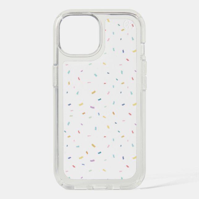 Soft Watercolor Confetti Pattern Speck iPhone Case (Front)