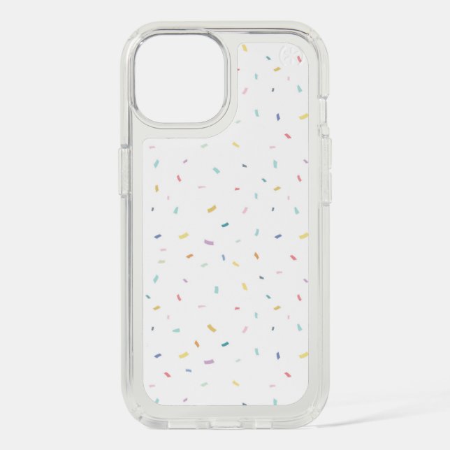 Soft Watercolor Confetti Pattern Speck iPhone Case (Front)