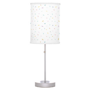 Soft Watercolor Confetti Pattern Table Lamp