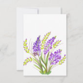 Soft Watercolor Lavender and Green Florals (Back)