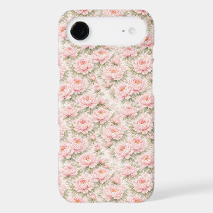 Soft Watercolor Peony Floral Seamless Pattern iPhone 17 Air Case