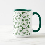 Soft Watercolor Shamrock Pattern Mug