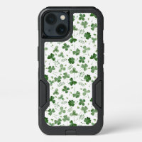 Soft Watercolor Shamrock Pattern
