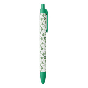 Soft Watercolor Shamrock Pattern Pen