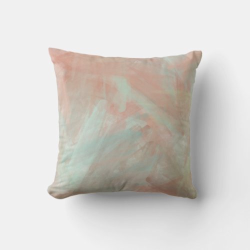 Soft Watercolor Throw Pillow