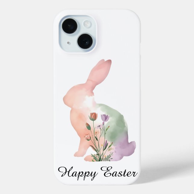 Soft Watercolour Easter Bunny   Case-Mate iPhone Case (Back)